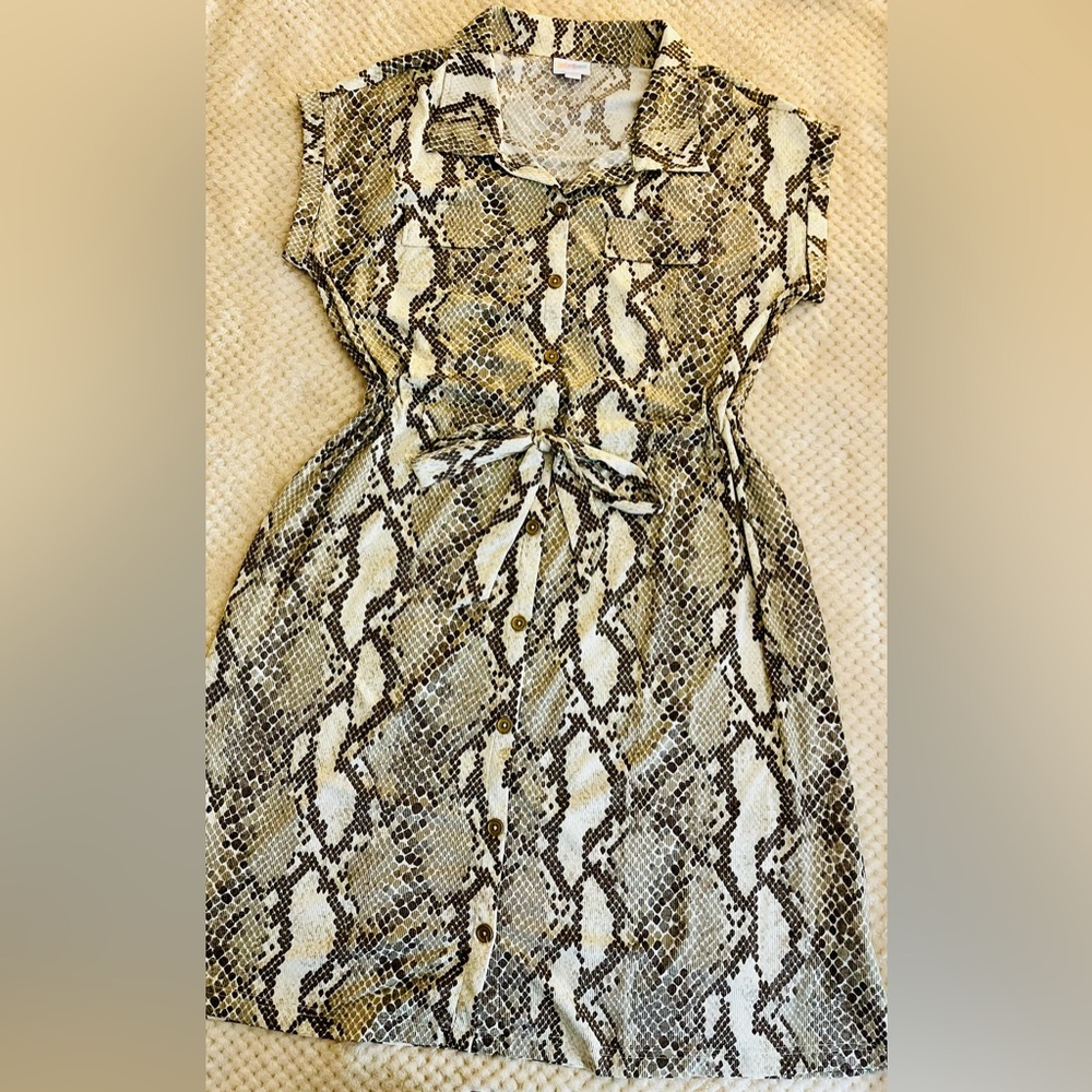 Women’s “LulaRoe” Snakeskin Print Dress NWOT